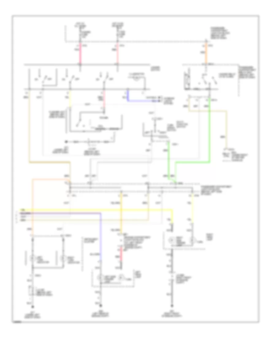 Exterior Lamps Wiring Diagram 2 of 2 for Hyundai Sonata Limited 2008