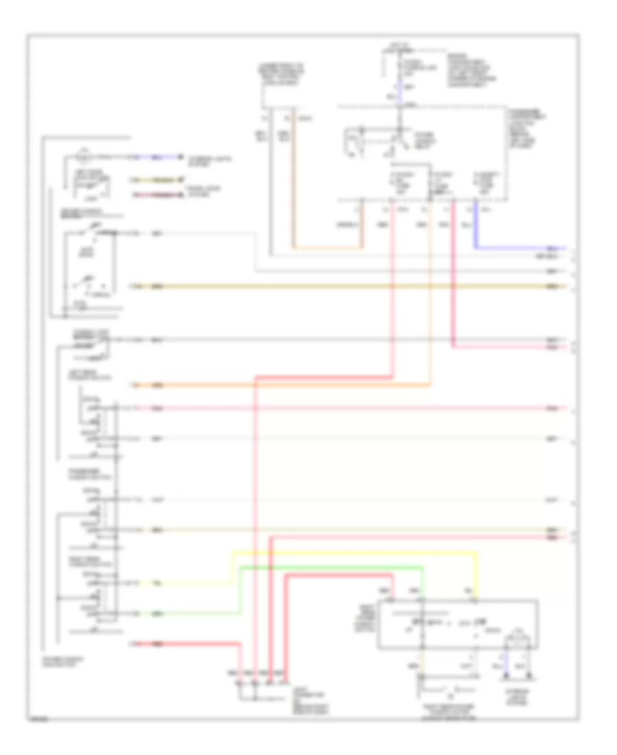 Power Windows Wiring Diagram 1 of 2 for Hyundai Sonata Limited 2008