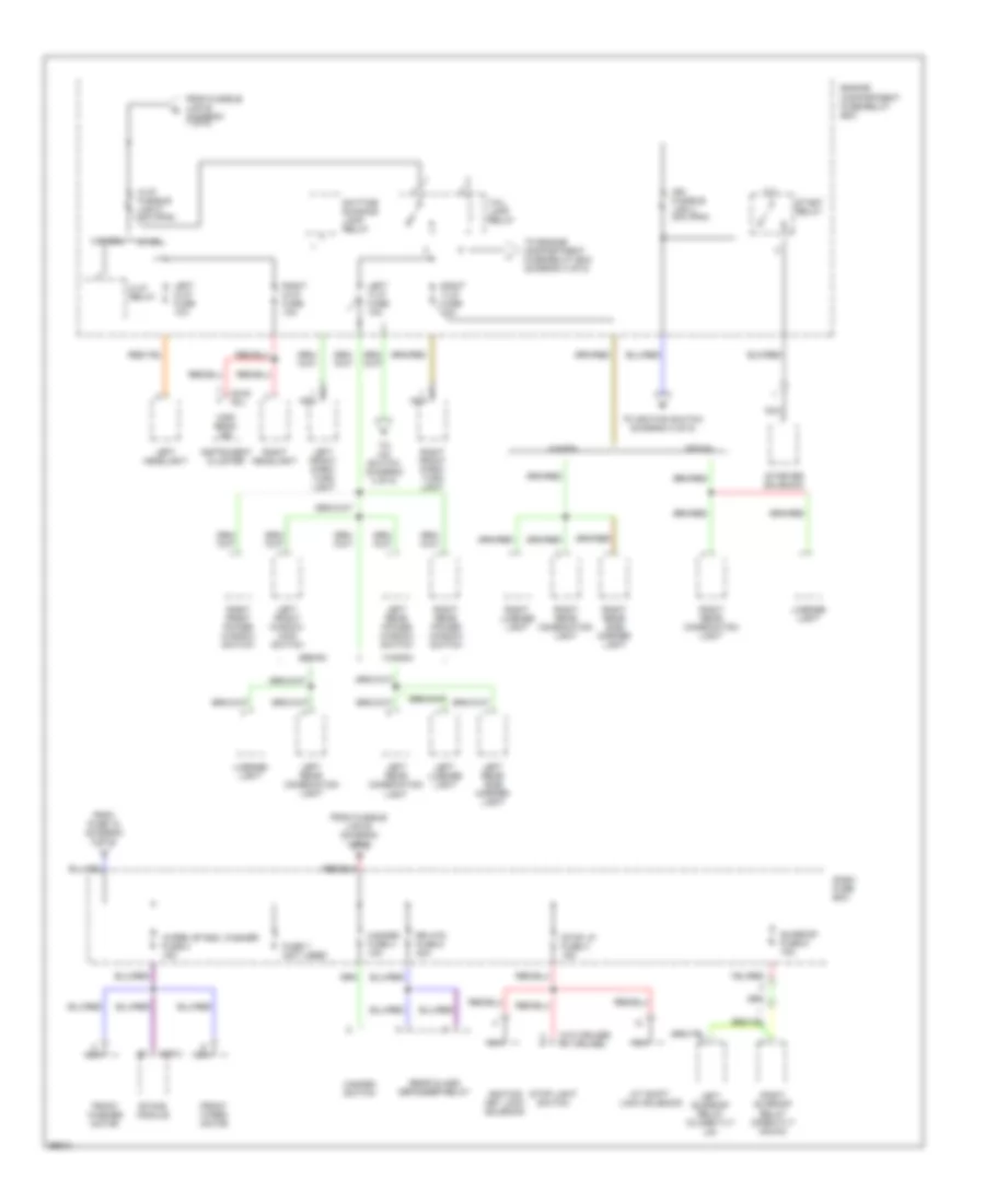 Power Distribution Wiring Diagram 2 of 5 for Hyundai Elantra GLS 1997
