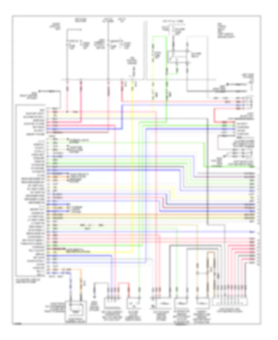 Automatic A C Wiring Diagram 1 of 2 for Hyundai Azera 2014