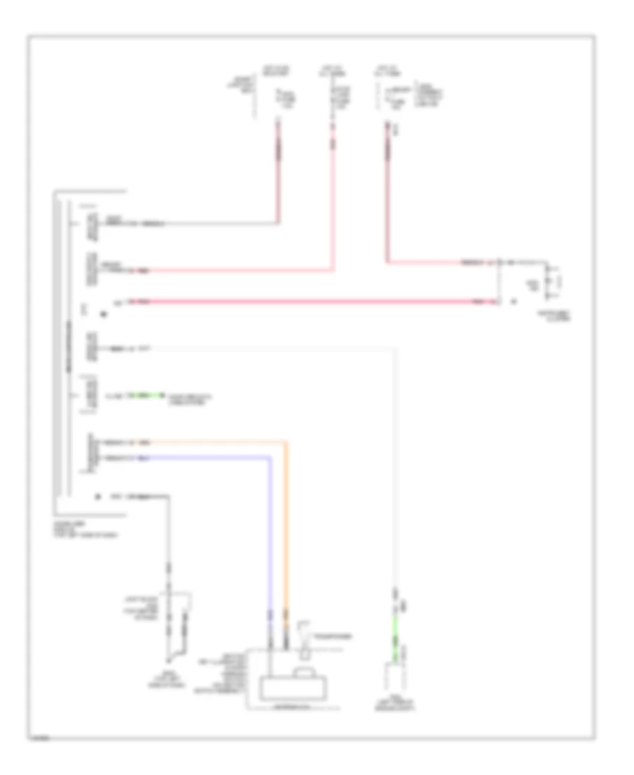 Immobilizer Wiring Diagram, without Smart Key System for Hyundai Azera 2014