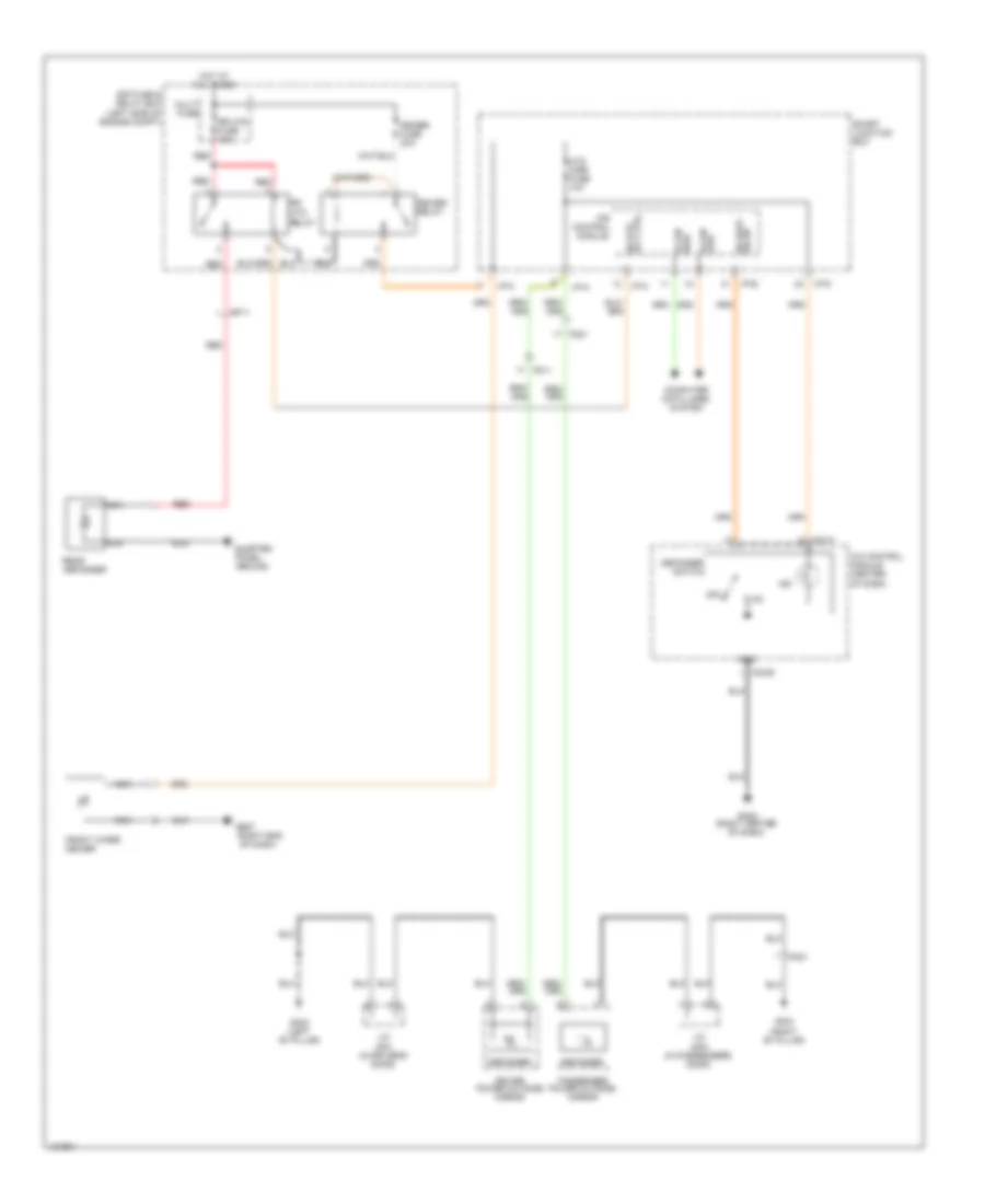 Defoggers Wiring Diagram, without Auto Defogger for Hyundai Azera 2014