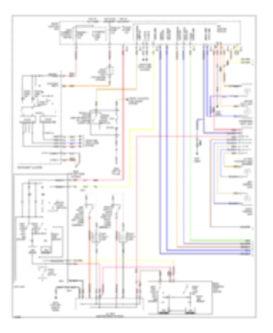 Courtesy Lamps Wiring Diagram, without Panoramic Sunroof (1 of 2) for Hyundai Azera 2014