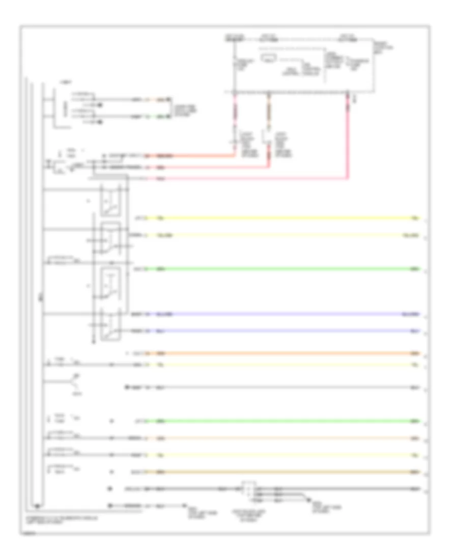 Memory Power Tilt  Power Telescopic Wiring Diagram (1 of 2) for Hyundai Azera 2014