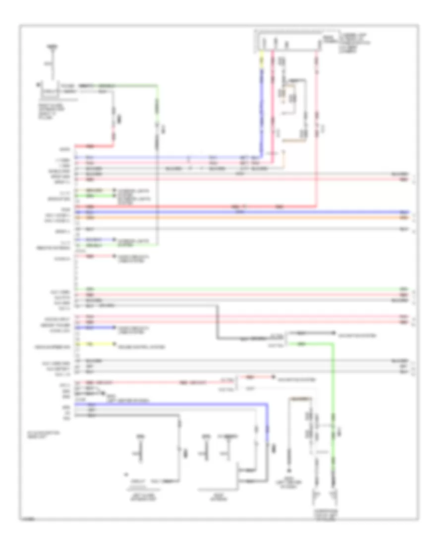 Navigation Wiring Diagram (1 of 4) for Hyundai Azera 2014