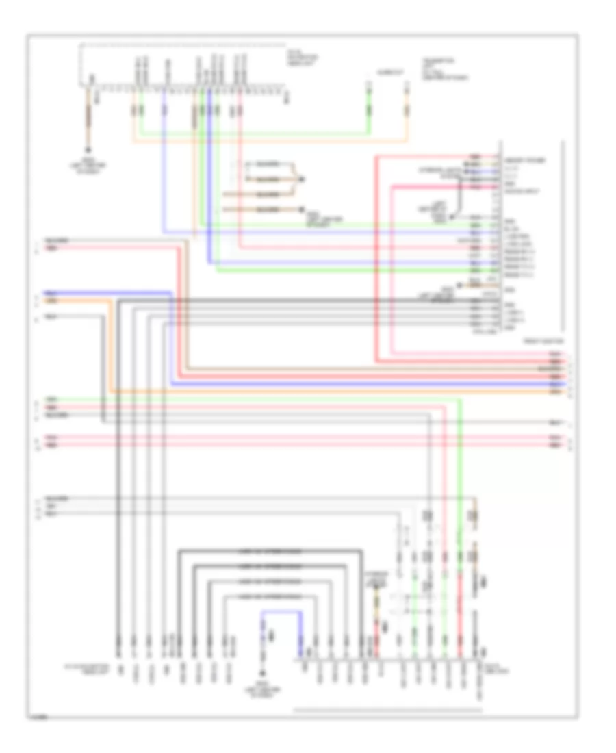 Navigation Wiring Diagram (2 of 4) for Hyundai Azera 2014