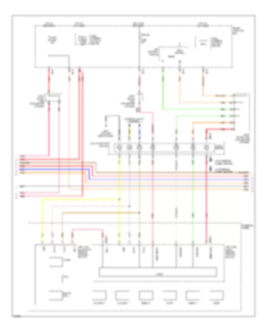 Navigation Wiring Diagram (3 of 4) for Hyundai Azera 2014