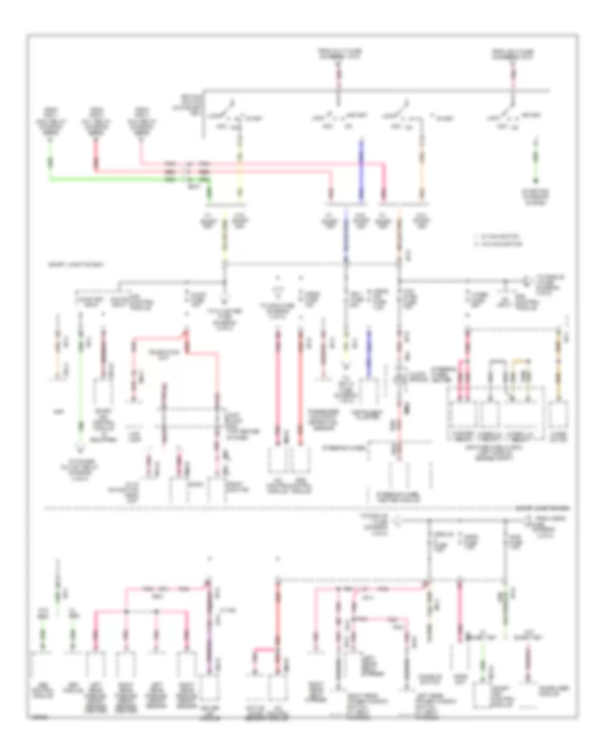 Power Distribution Wiring Diagram (2 of 8) for Hyundai Azera 2014