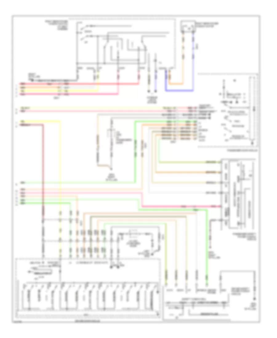 Power Windows Wiring Diagram (2 of 2) for Hyundai Azera 2014