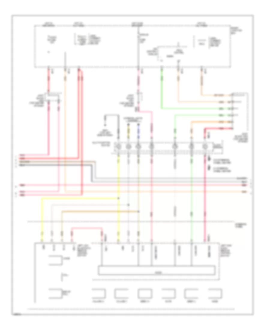 Radio Wiring Diagram, without Navigation with Amplifier (3 of 4) for Hyundai Azera 2014