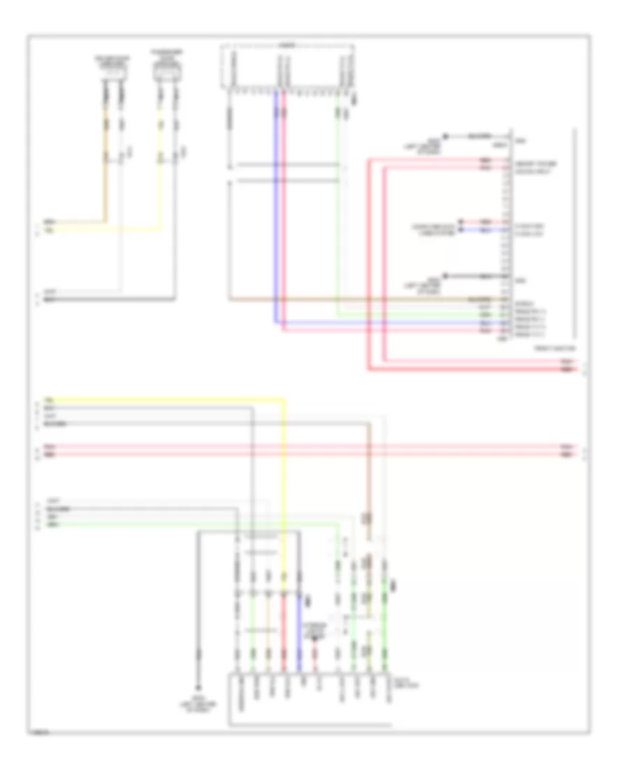 Radio Wiring Diagram, without Navigation without Amplifier (2 of 3) for Hyundai Azera 2014