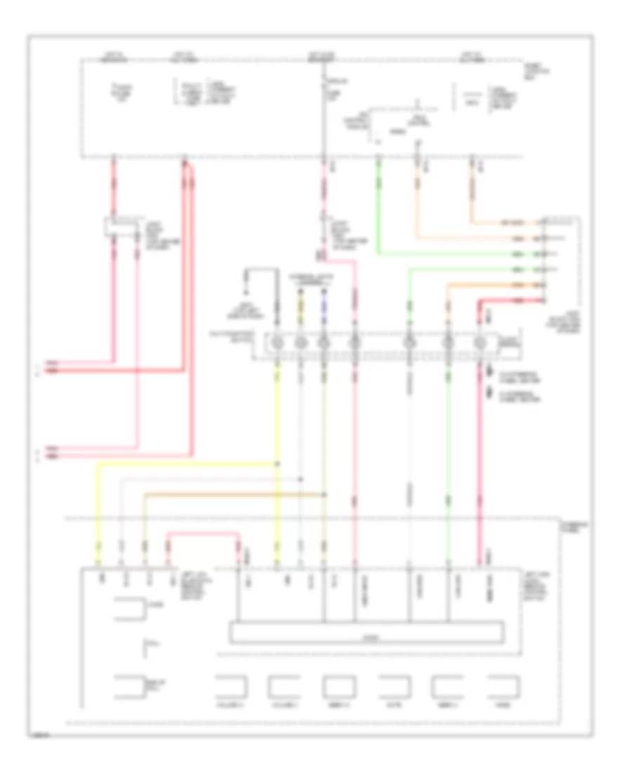 Radio Wiring Diagram, without Navigation without Amplifier (3 of 3) for Hyundai Azera 2014