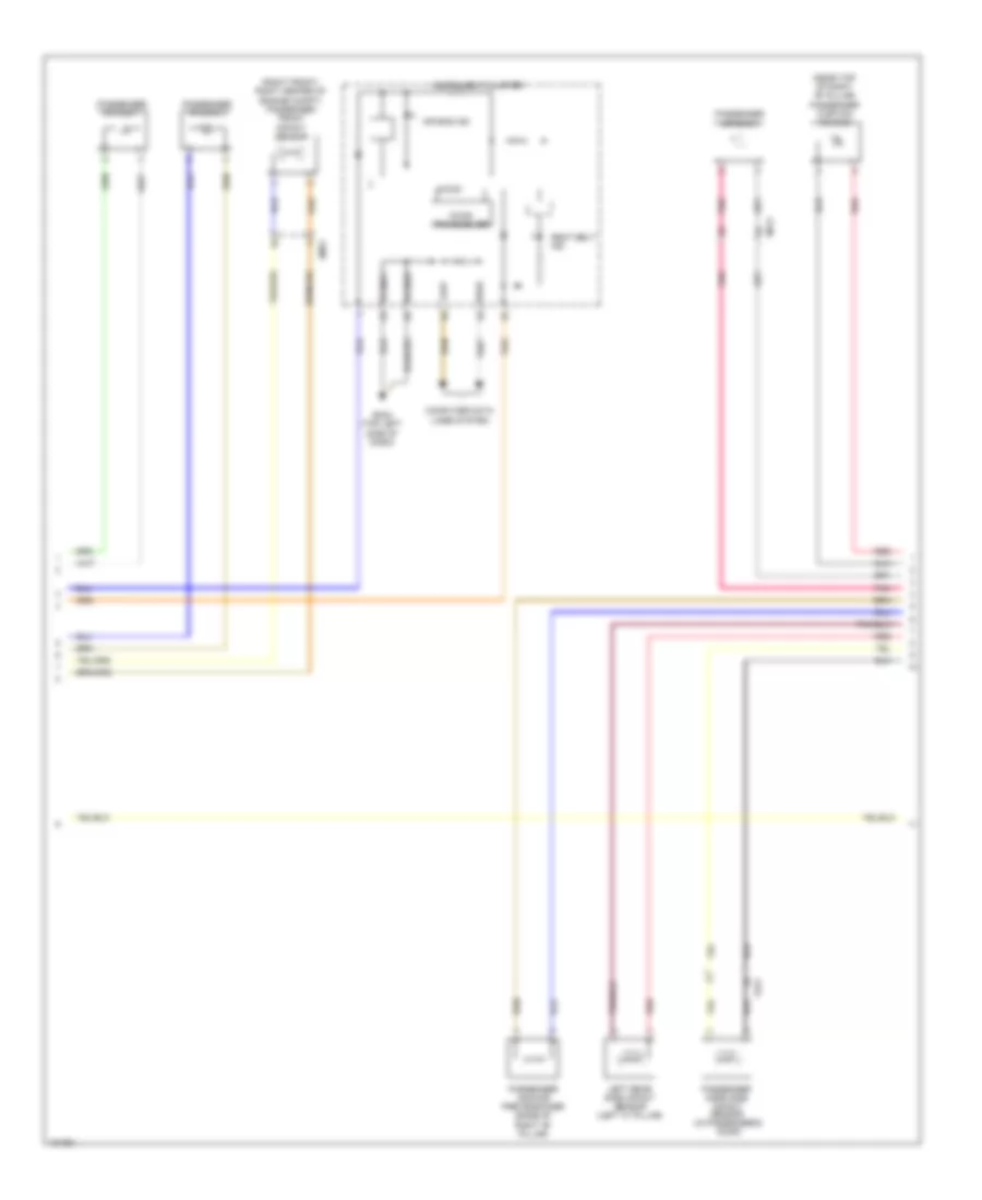 Supplemental Restraints Wiring Diagram (2 of 3) for Hyundai Azera 2014