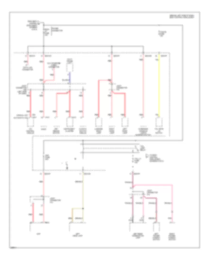 Power Distribution Wiring Diagram 7 of 8 for Hyundai Tiburon GS 2008