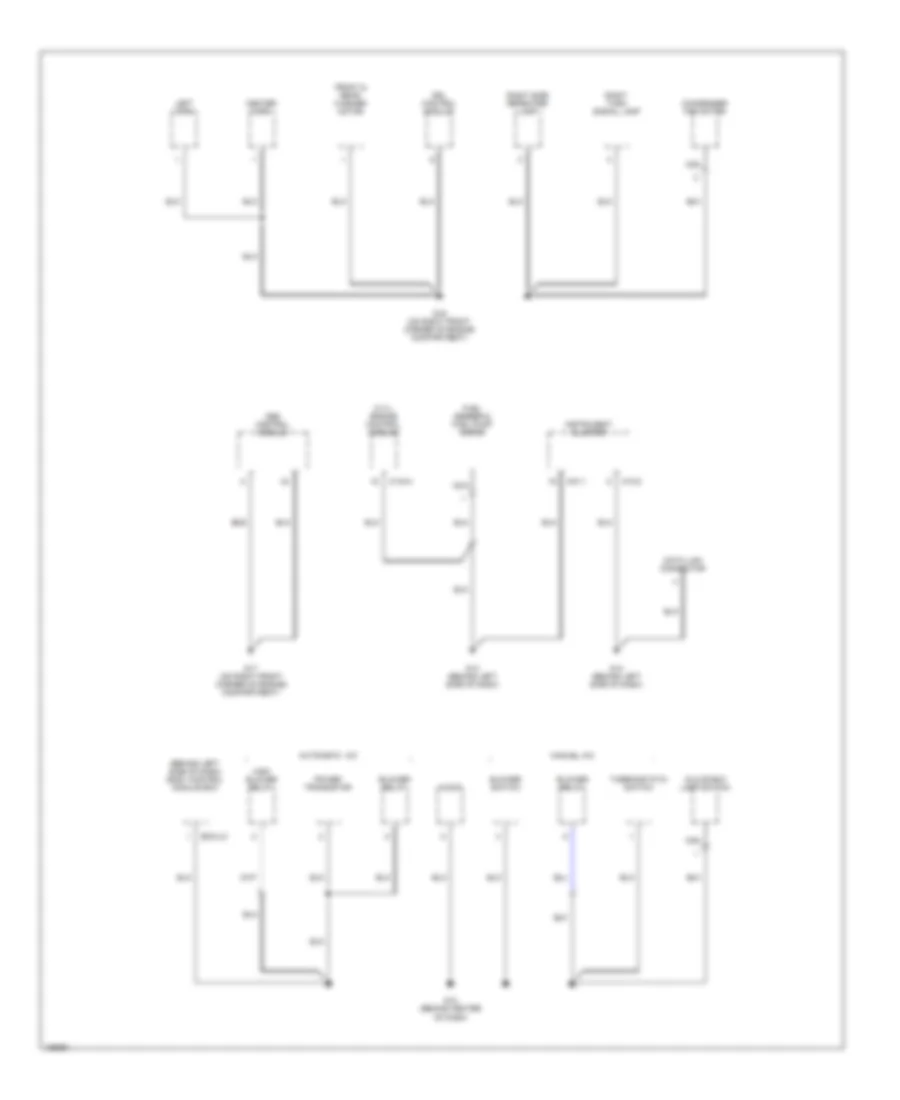 Ground Distribution Wiring Diagram (3 of 3) for Hyundai Tiburon 2004