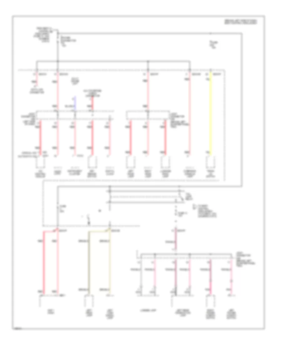Power Distribution Wiring Diagram 7 of 8 for Hyundai Tiburon 2004