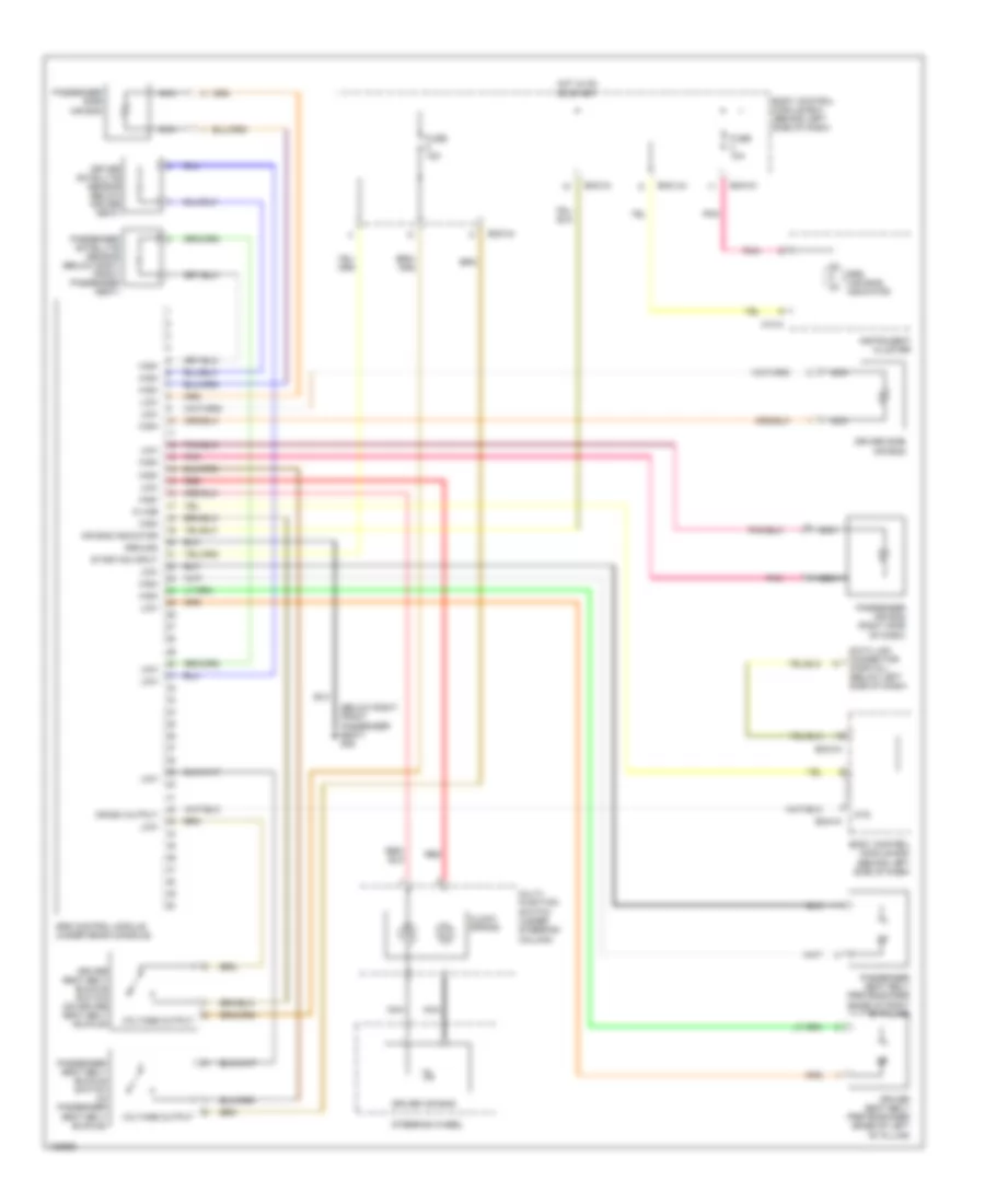 Supplemental Restraints Wiring Diagram for Hyundai Tiburon 2004