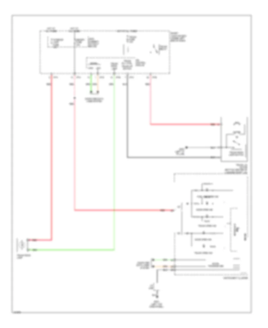 Trunk Release Wiring Diagram for Hyundai Elantra Limited 2014