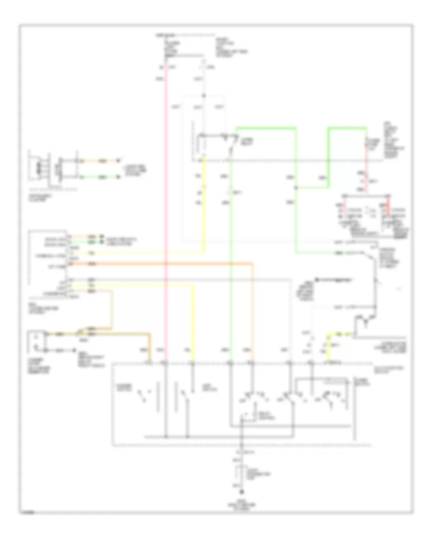 Wiper Washer Wiring Diagram for Hyundai Elantra Limited 2014