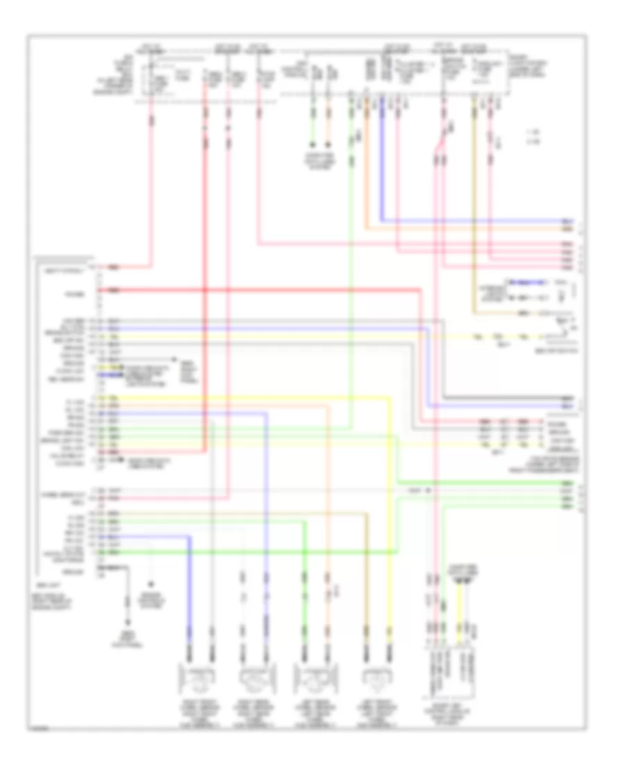 Anti lock Brakes Wiring Diagram 1 of 2 for Hyundai Elantra Limited 2014