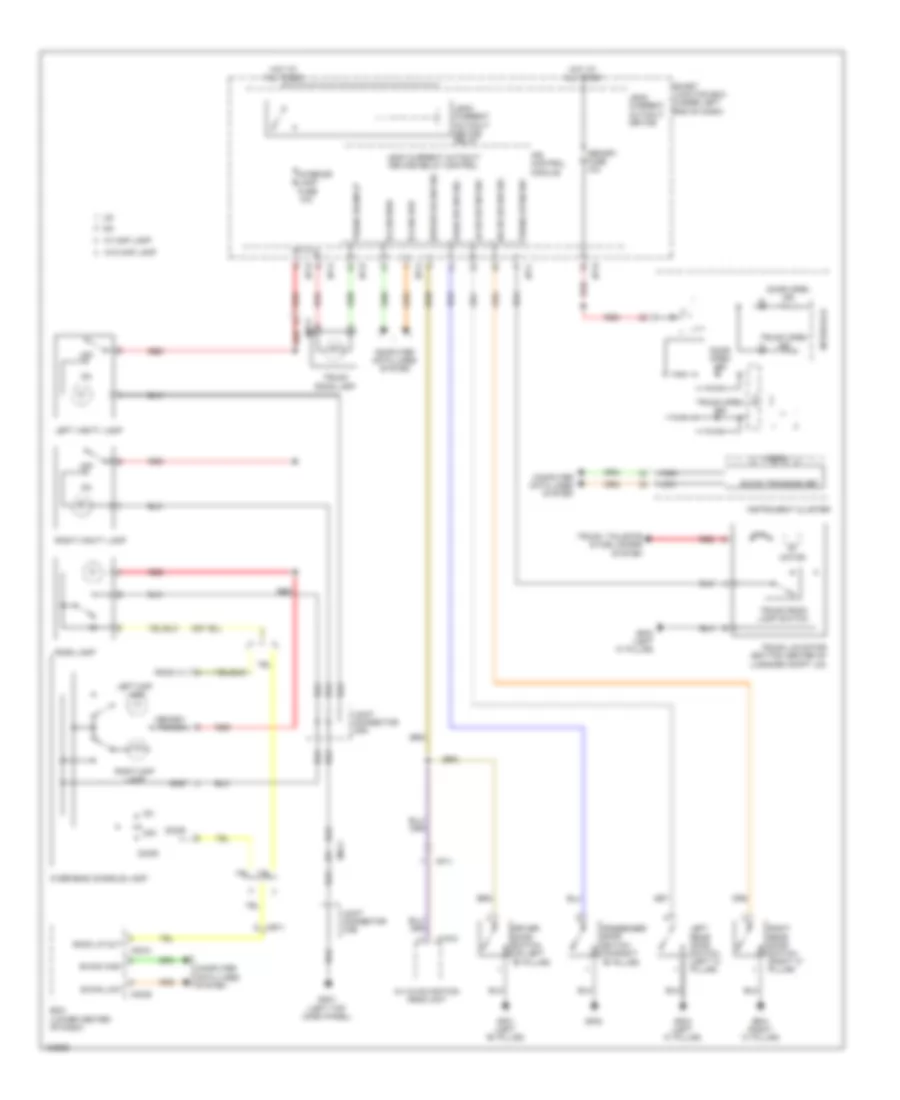 Courtesy Lamps Wiring Diagram for Hyundai Elantra Limited 2014