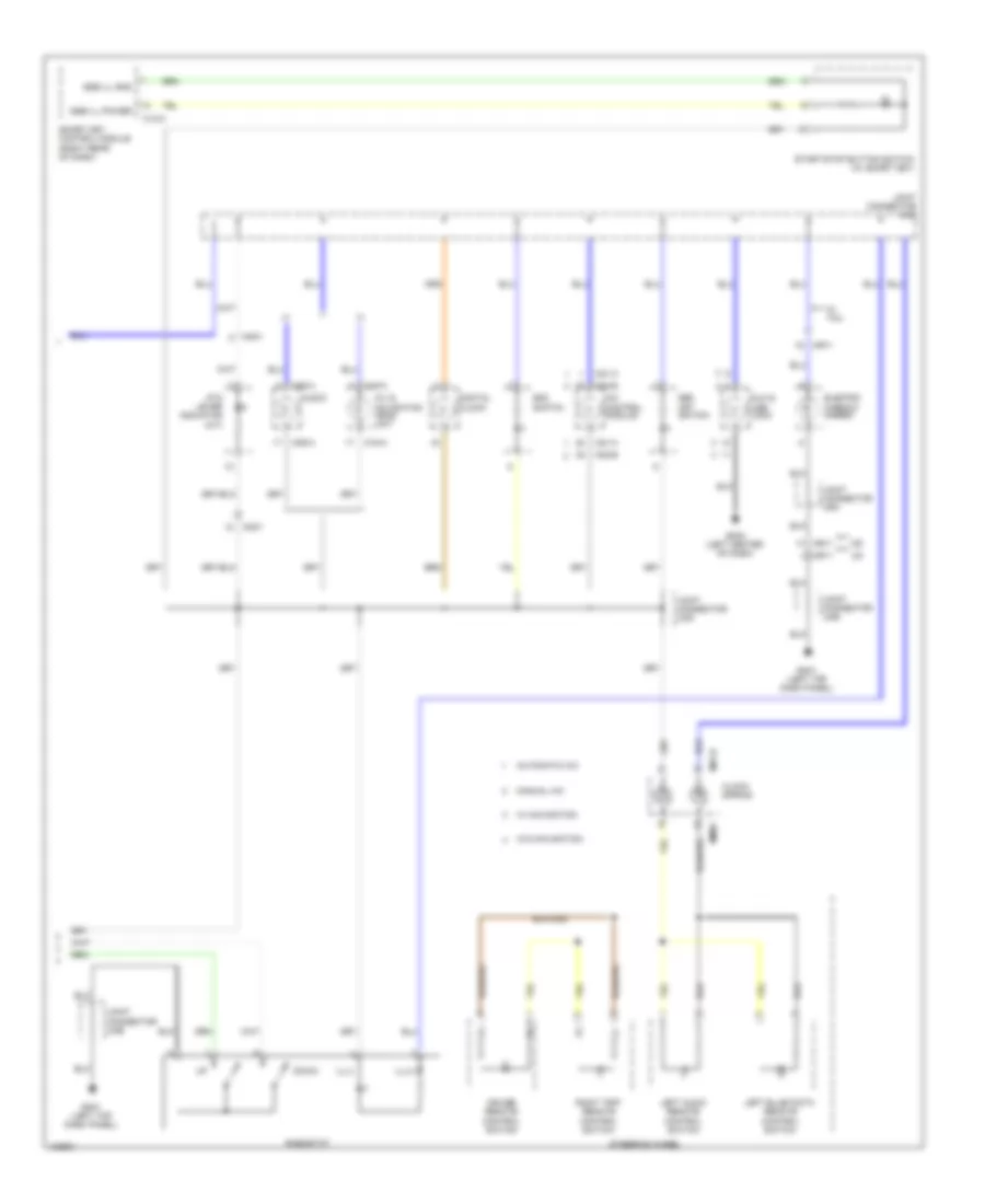 Instrument Illumination Wiring Diagram (2 of 2) for Hyundai Elantra Limited 2014