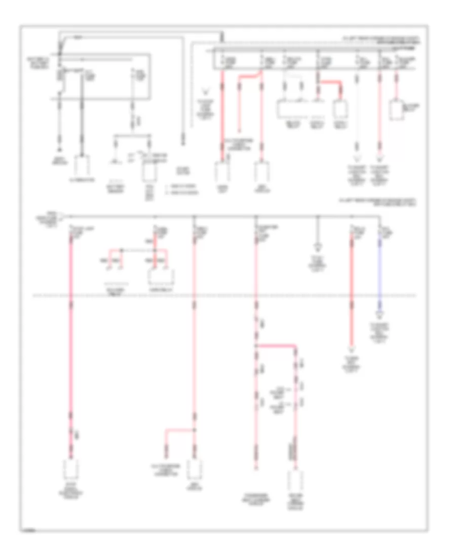 Power Distribution Wiring Diagram, UD (1 of 7) for Hyundai Elantra Limited 2014