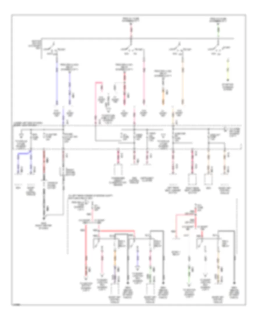 Power Distribution Wiring Diagram, UD (3 of 7) for Hyundai Elantra Limited 2014