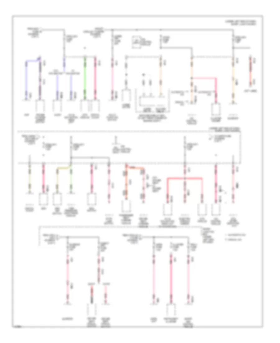 Power Distribution Wiring Diagram, UD (4 of 7) for Hyundai Elantra Limited 2014