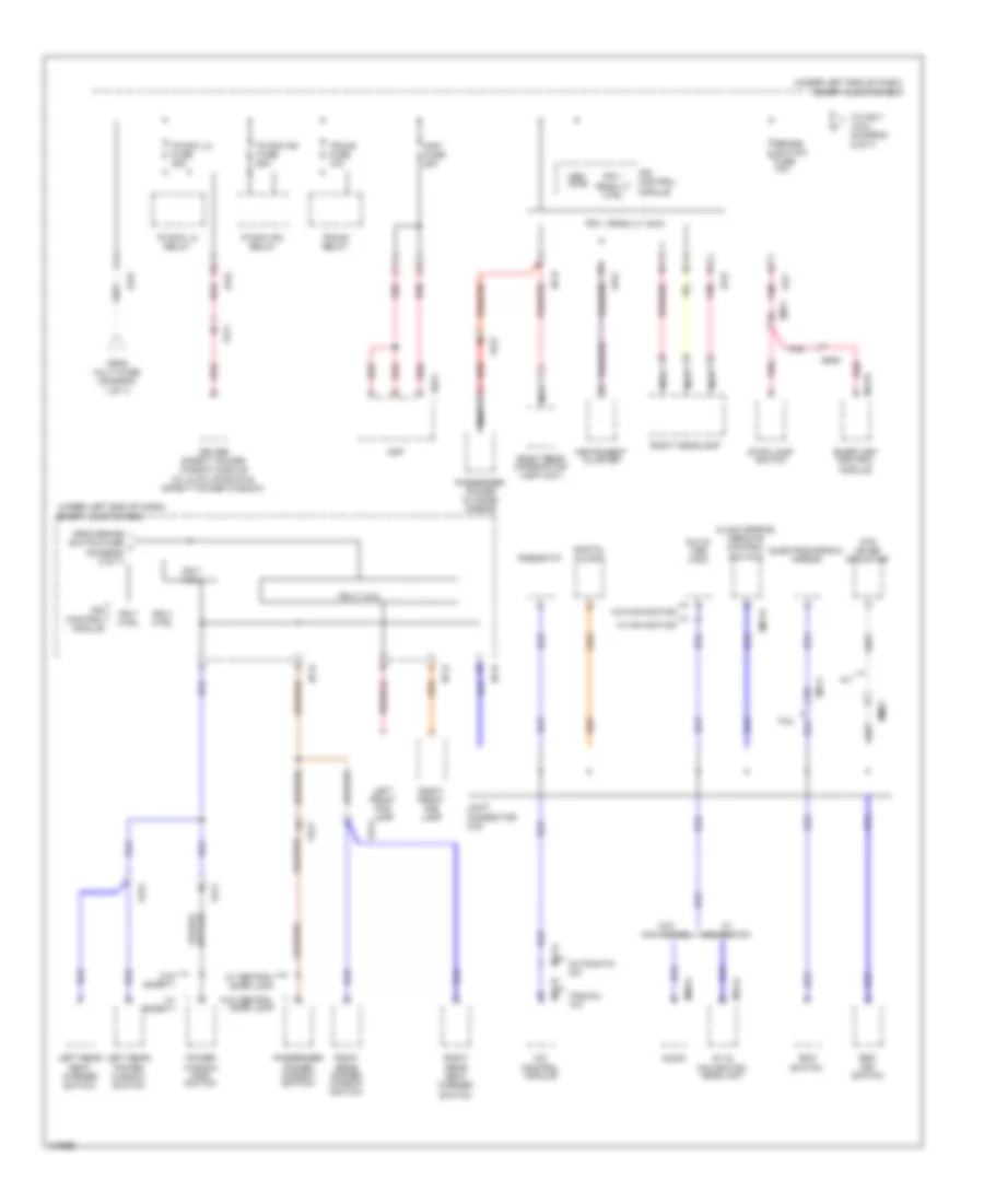 Power Distribution Wiring Diagram, UD (5 of 7) for Hyundai Elantra Limited 2014