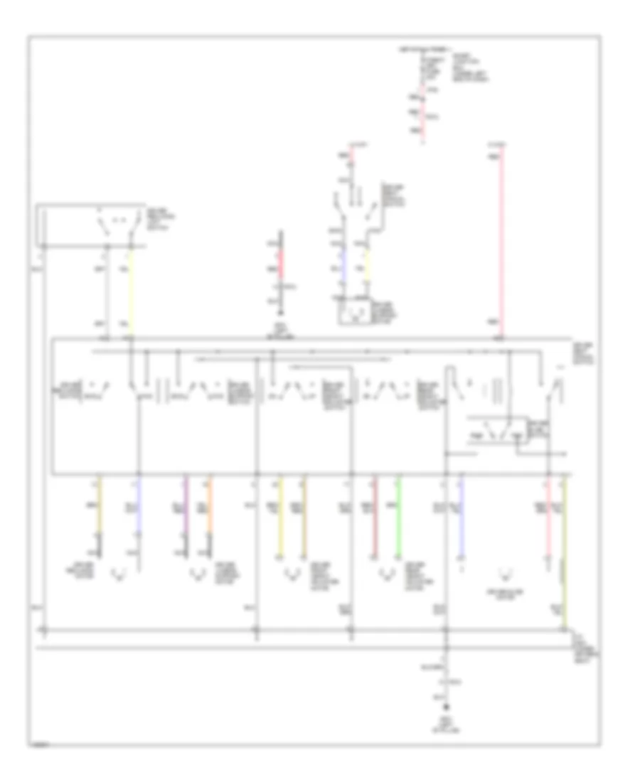 Power Seats Wiring Diagram for Hyundai Elantra Limited 2014