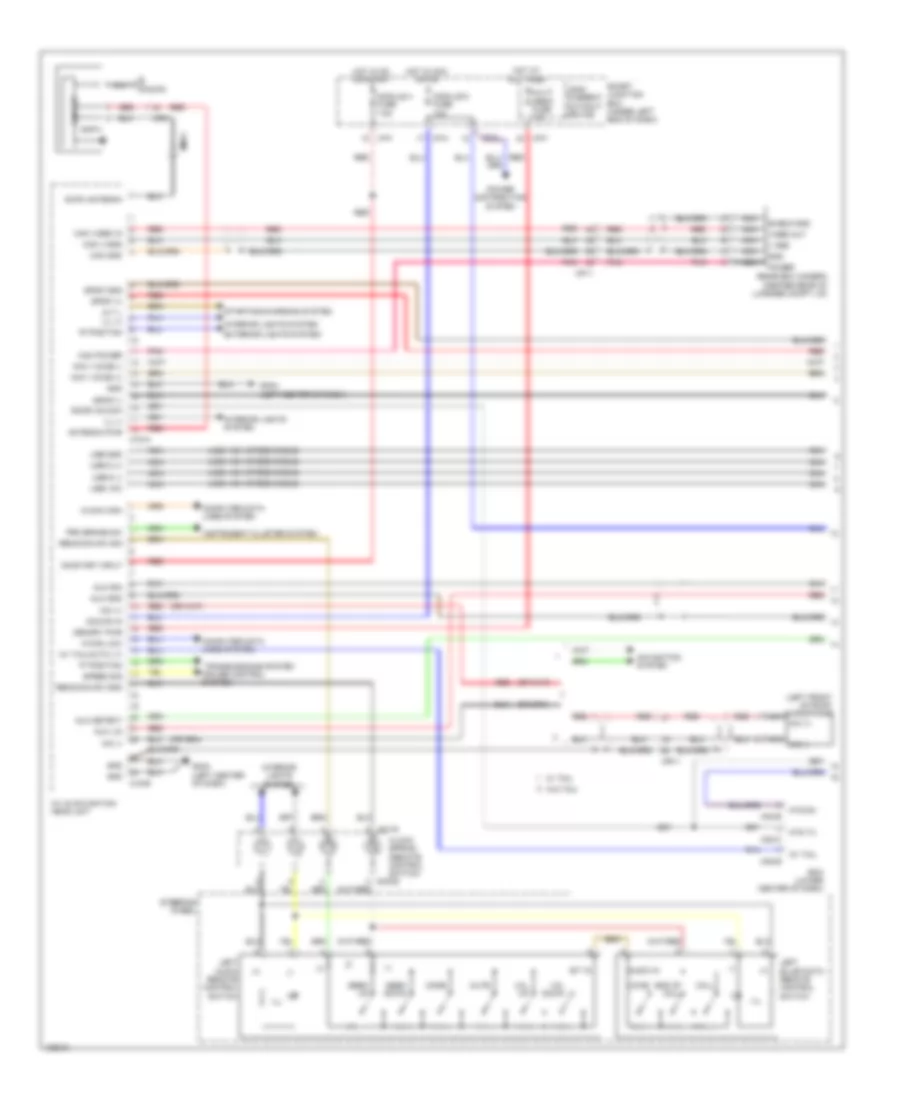 Radio Wiring Diagram with Navigation 1 of 2 for Hyundai Elantra Limited 2014