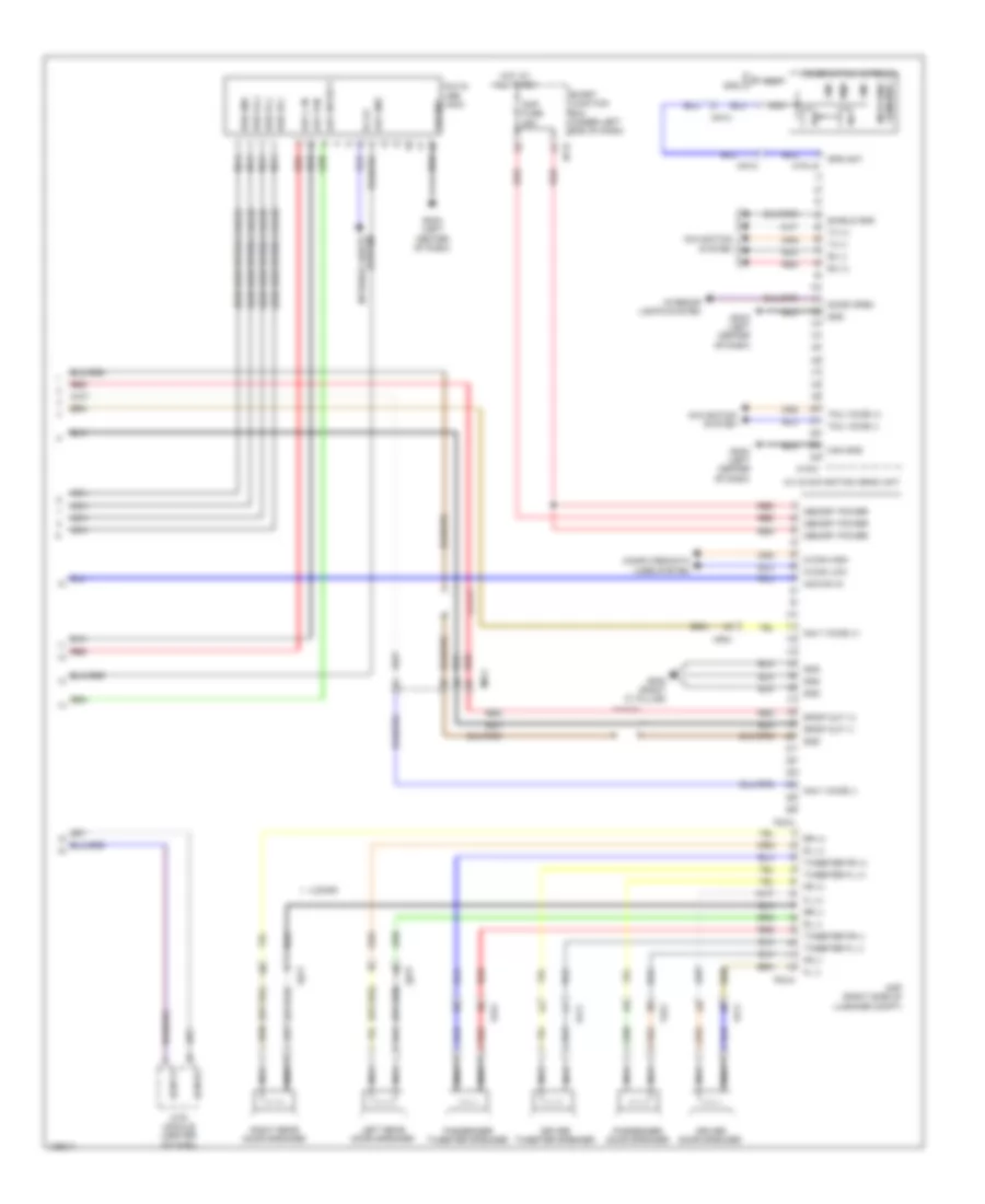 Radio Wiring Diagram, with Navigation (2 of 2) for Hyundai Elantra Limited 2014