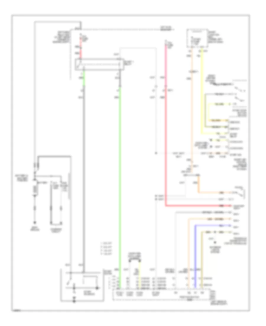 Starting Wiring Diagram, with Smart Key for Hyundai Elantra Limited 2014