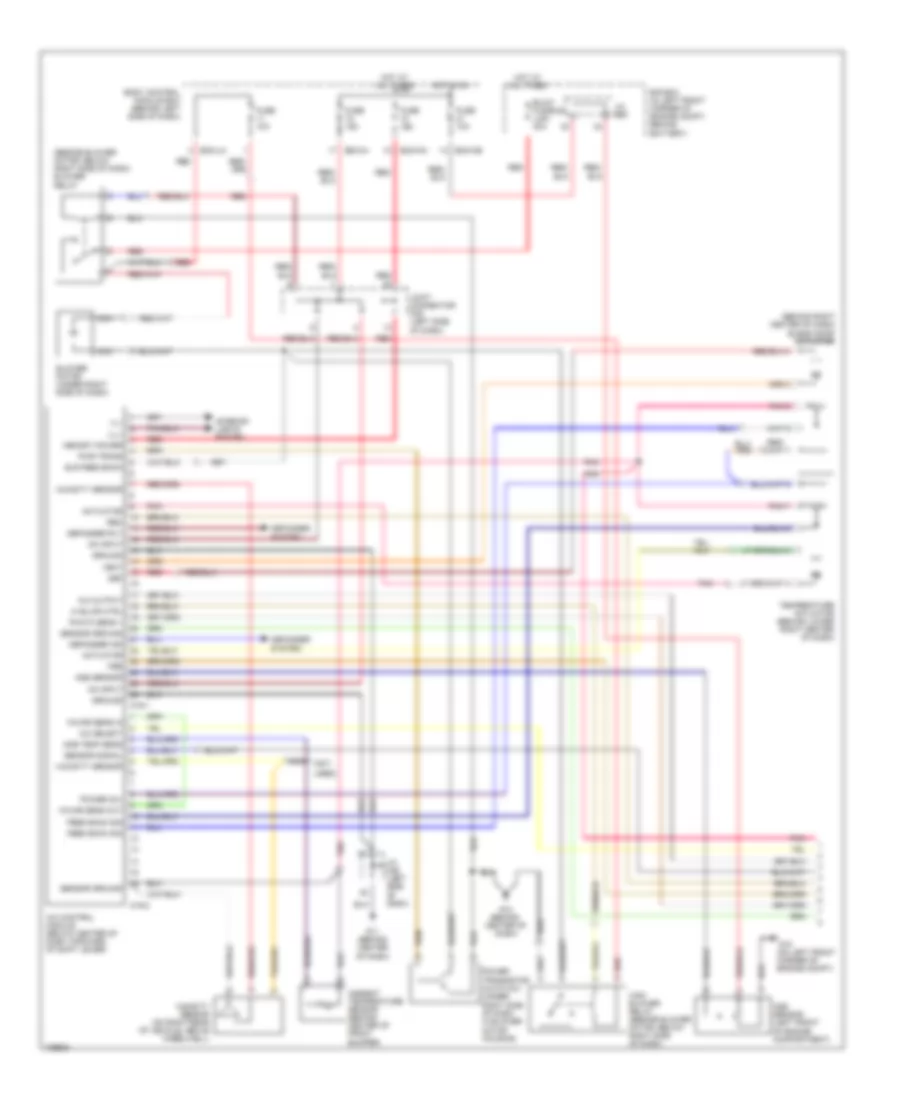 Automatic A C Wiring Diagram 1 of 2 for Hyundai Tiburon GT 2004