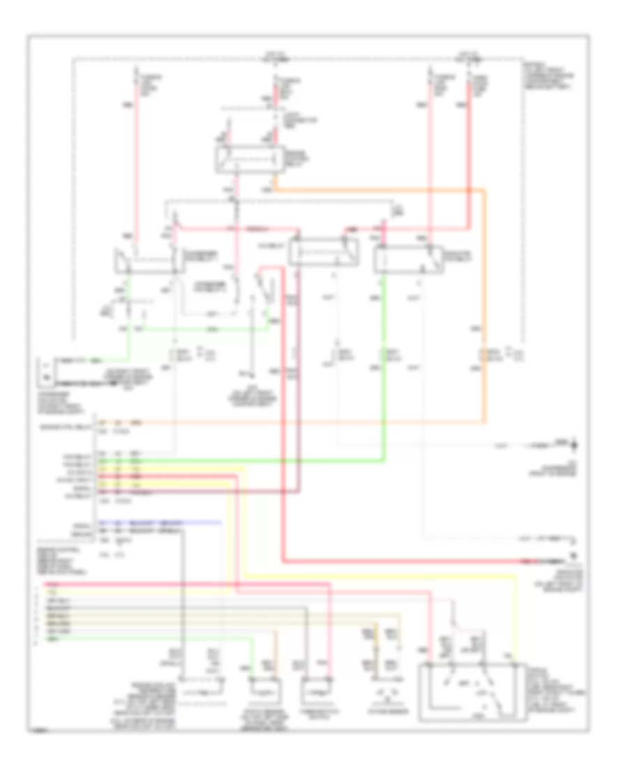 Automatic A C Wiring Diagram 2 of 2 for Hyundai Tiburon GT 2004