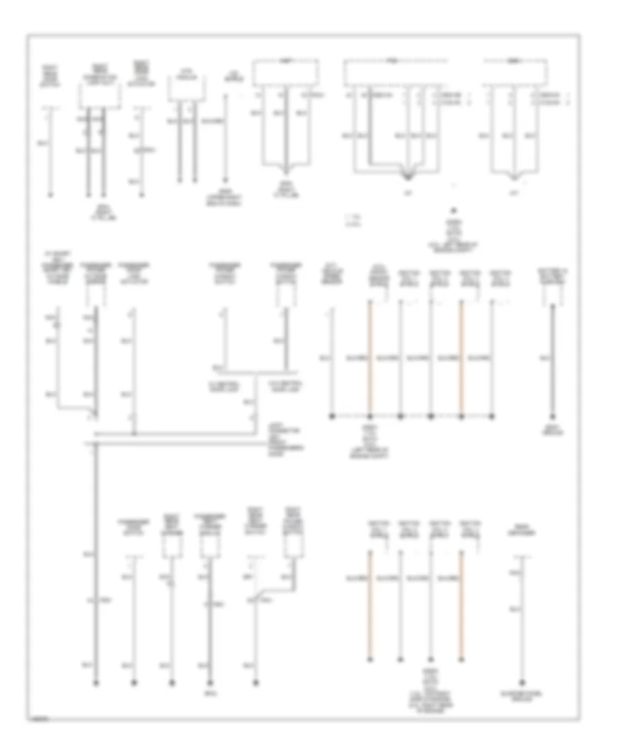 Ground Distribution Wiring Diagram 3 of 3 for Hyundai Elantra SE 2014