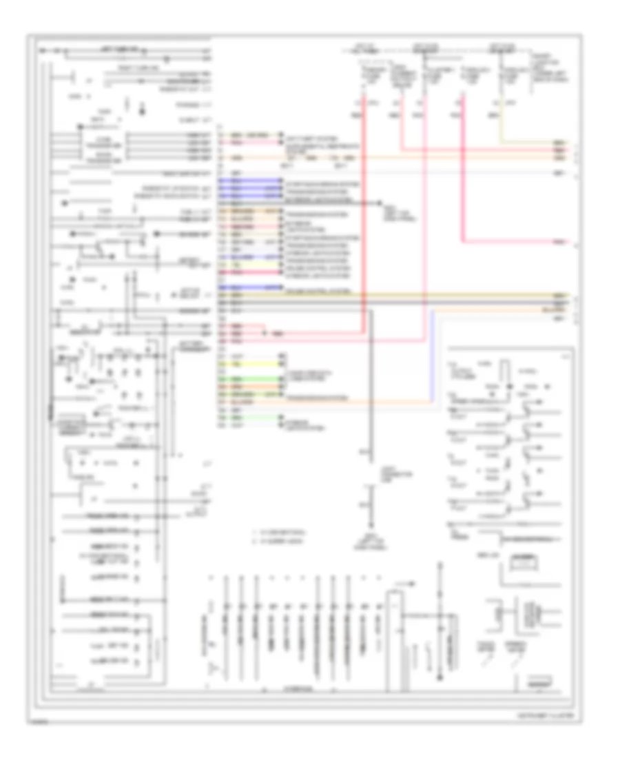 Instrument Cluster Wiring Diagram MD 1 of 3 for Hyundai Elantra SE 2014