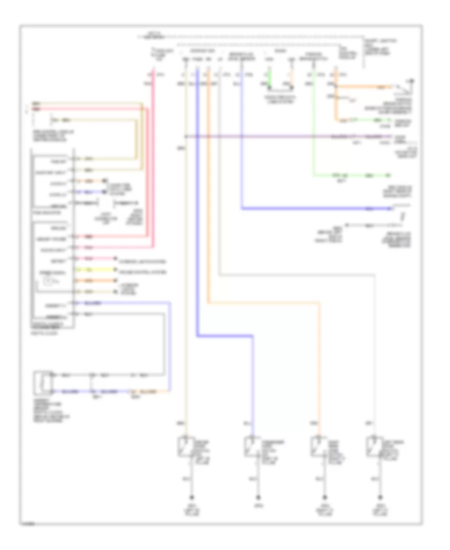Instrument Cluster Wiring Diagram MD 3 of 3 for Hyundai Elantra SE 2014