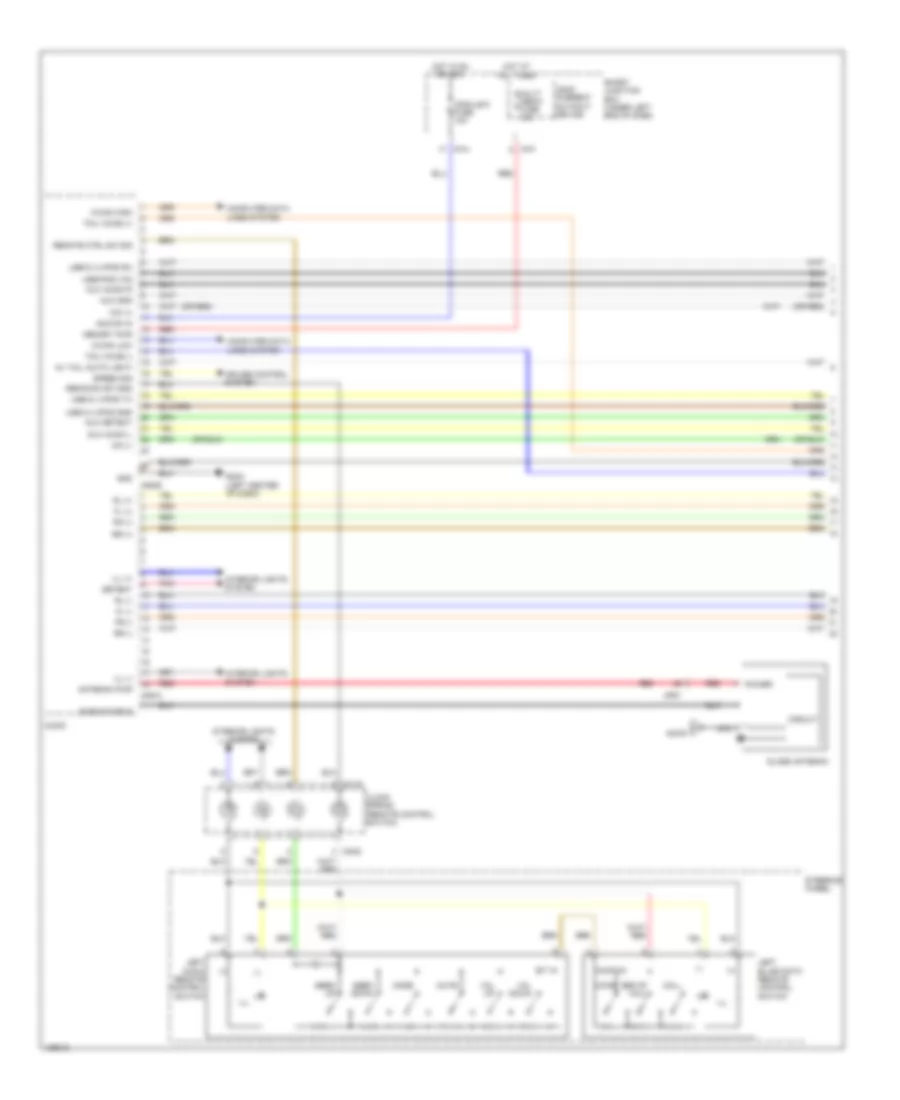 Radio Wiring Diagram, without Navigation without Amplifier (1 of 2) for Hyundai Elantra SE 2014