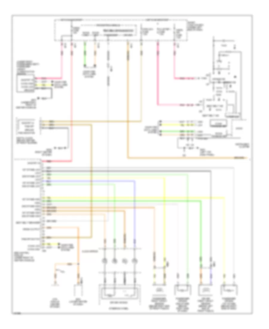 Supplemental Restraints Wiring Diagram 1 of 2 for Hyundai Elantra SE 2014