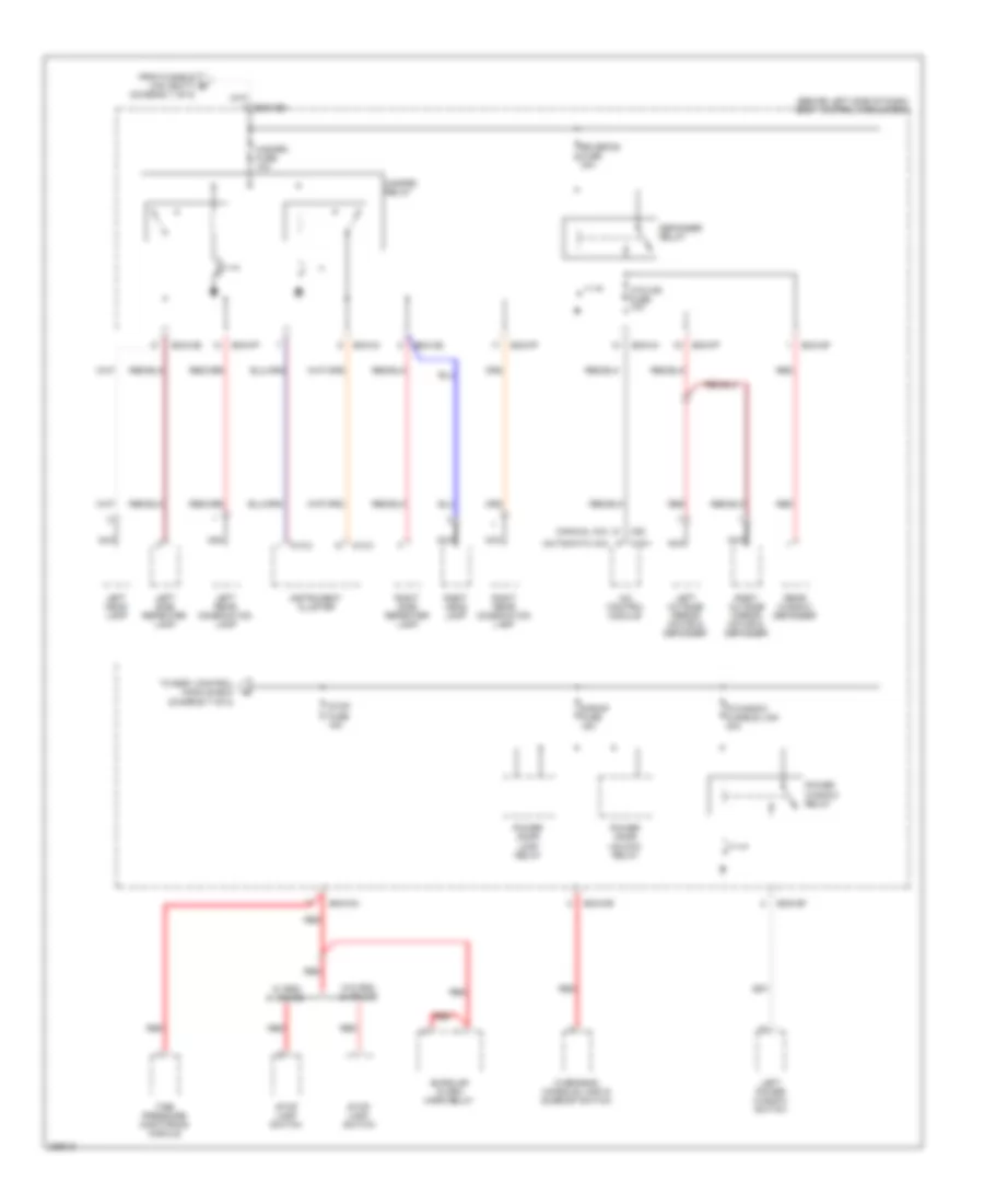 Power Distribution Wiring Diagram 6 of 8 for Hyundai Tiburon GT Limited 2008