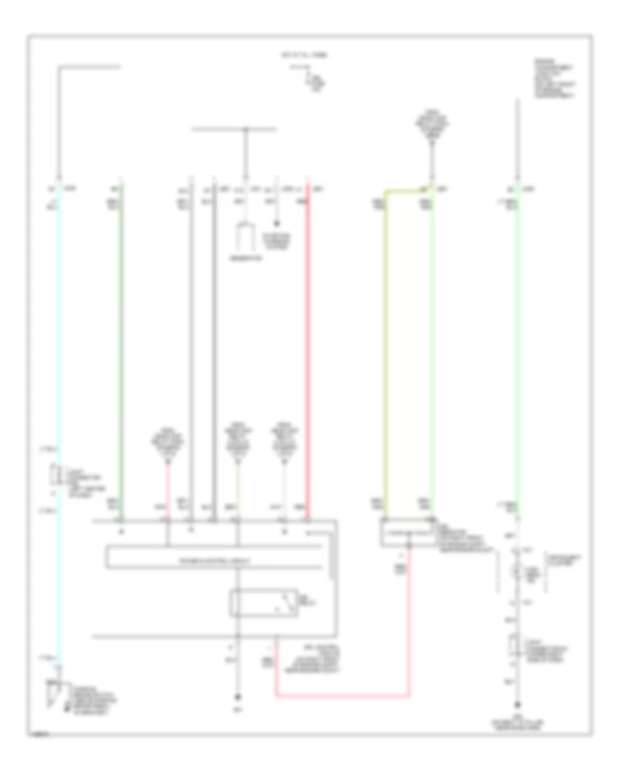 Headlights Wiring Diagram, with DRL (2 of 2) for Hyundai XG350 L 2004