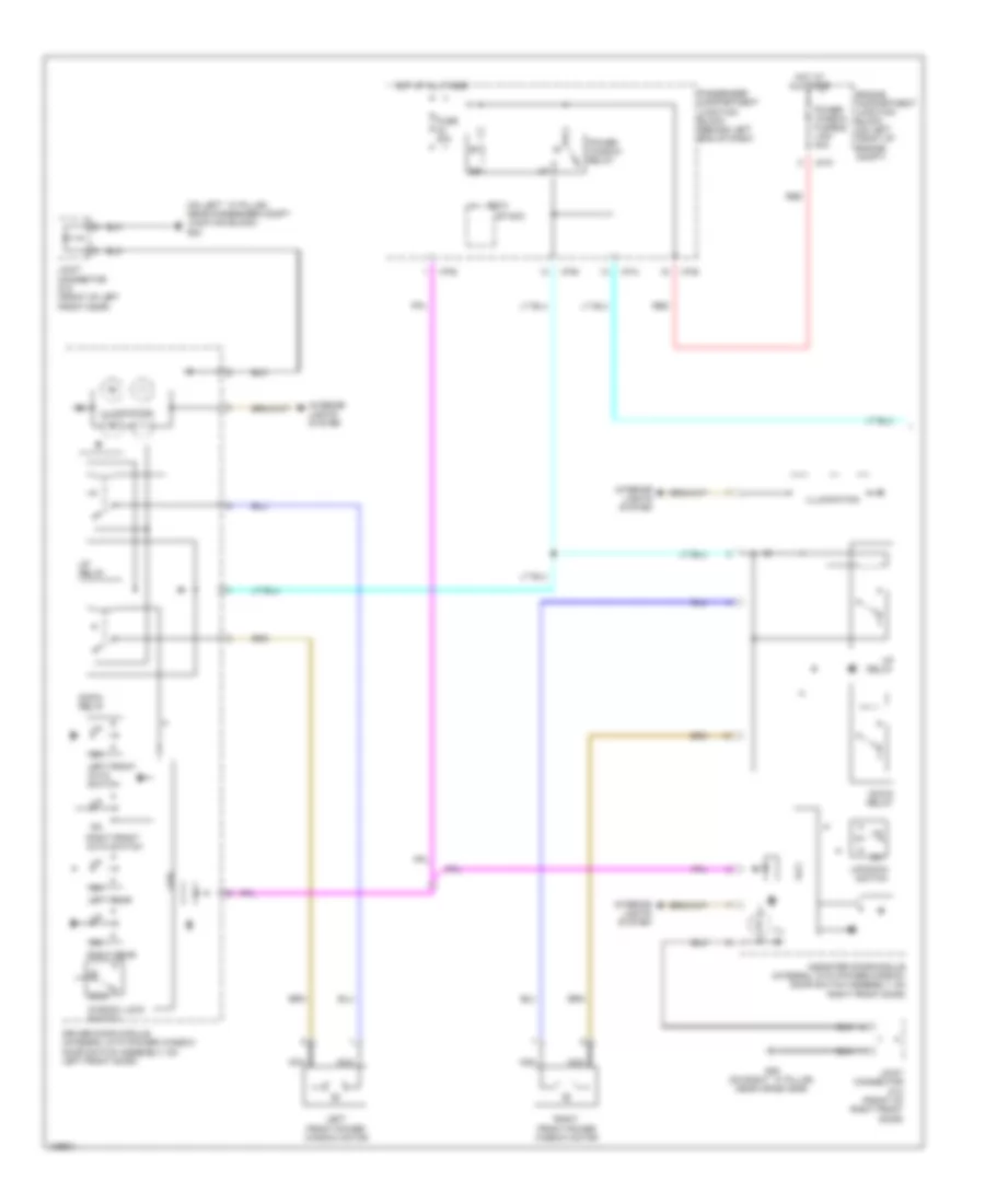 Power Windows Wiring Diagram 1 of 2 for Hyundai XG350 L 2004