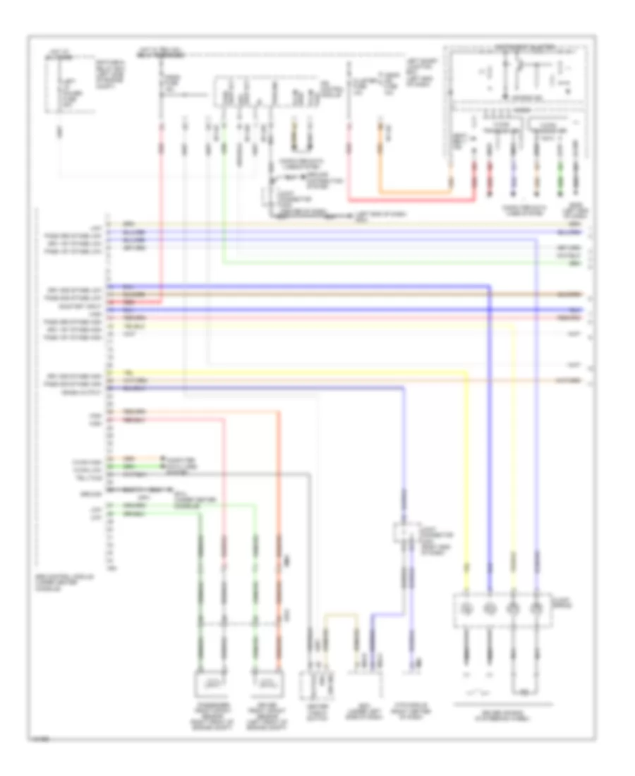 Air Bag Wiring Diagram 1 of 3 for Hyundai Equus Signature 2014