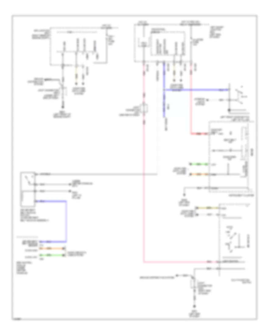 Chime Wiring Diagram for Hyundai Equus Signature 2014