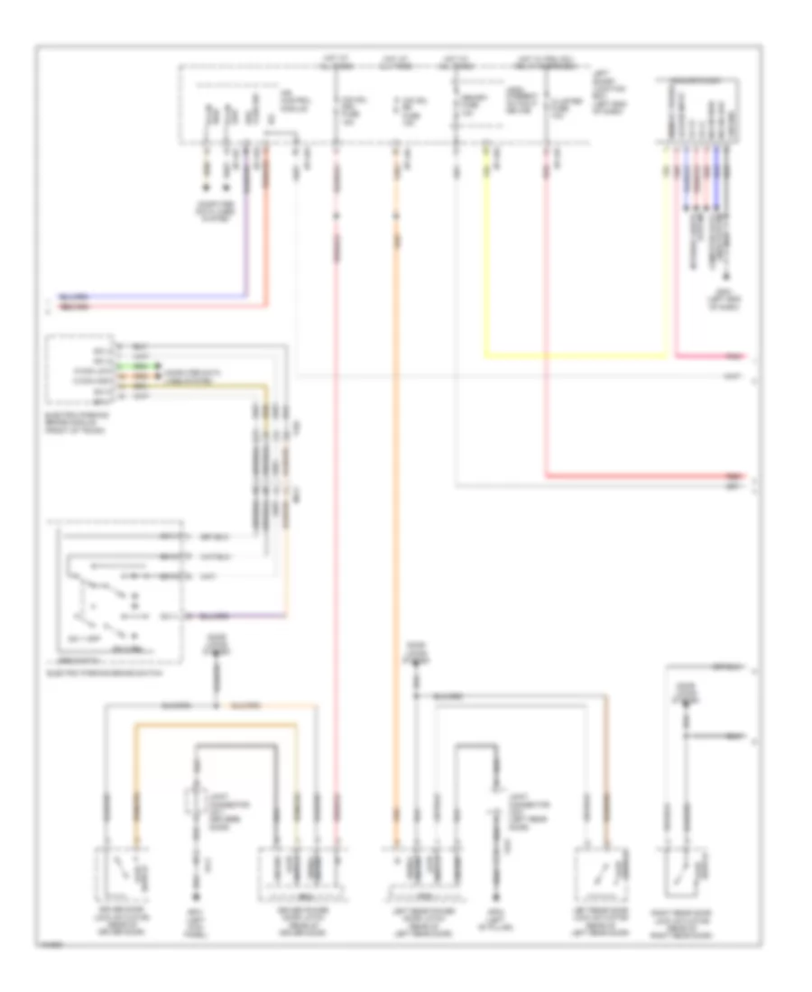 Instrument Cluster Wiring Diagram, 7 Inch TFT LCD Type (2 of 3) for Hyundai Equus Signature 2014