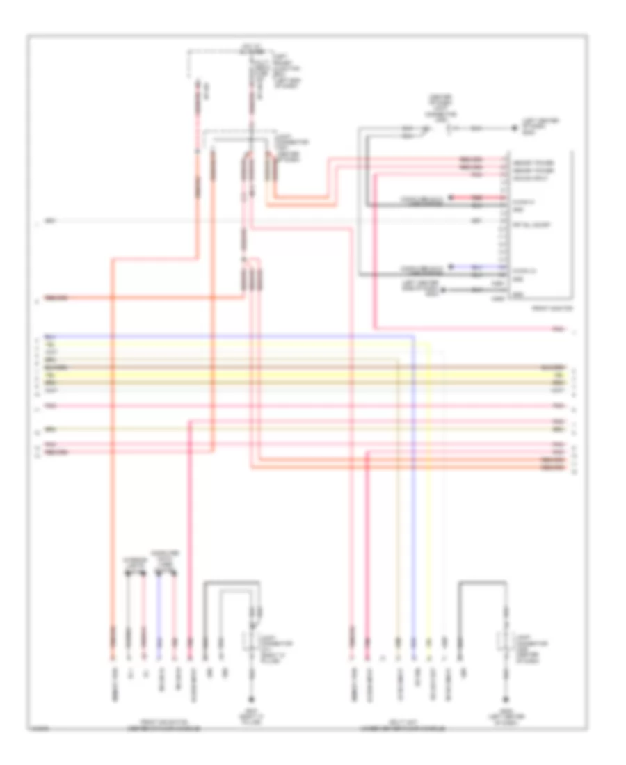 Navigation Wiring Diagram (3 of 6) for Hyundai Equus Signature 2014