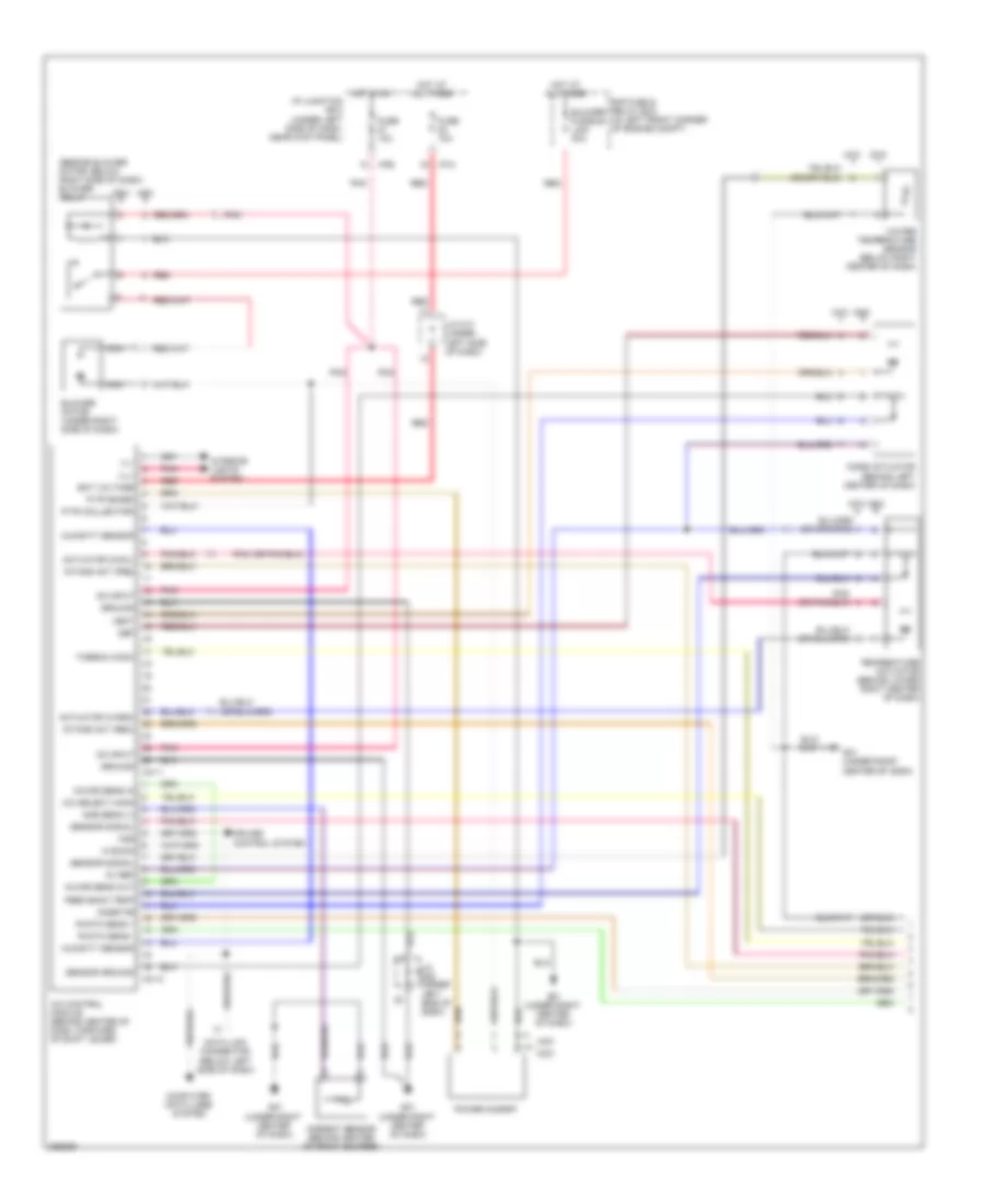 Automatic A C Wiring Diagram 1 of 2 for Hyundai Tucson GLS 2008