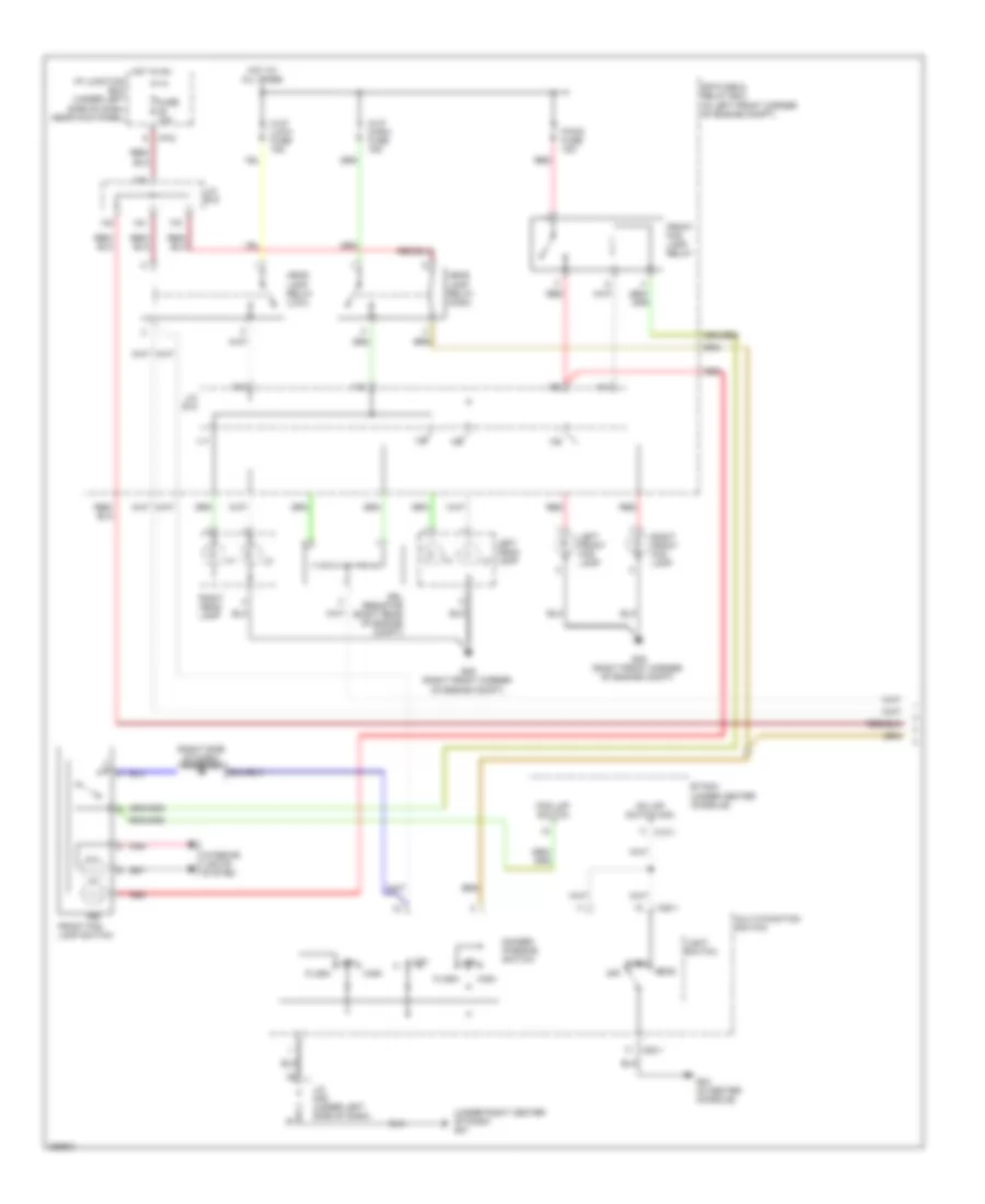 Headlights Wiring Diagram, with DRL (1 of 2) for Hyundai Tucson GLS 2008